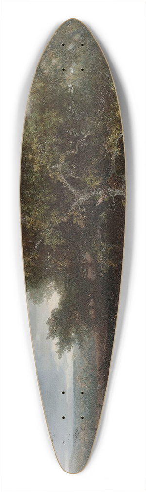 Johannes Wernardus Bilders - The Heath near Wolfheze 39.3 inch art pintail longboard deck