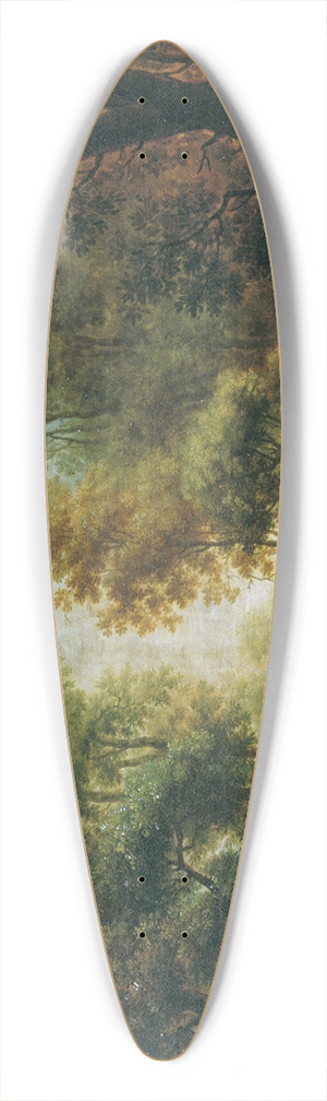 Johann Evangelist Dorfmeister - Baumlandschaft 39.3 inch art pintail longboard deck