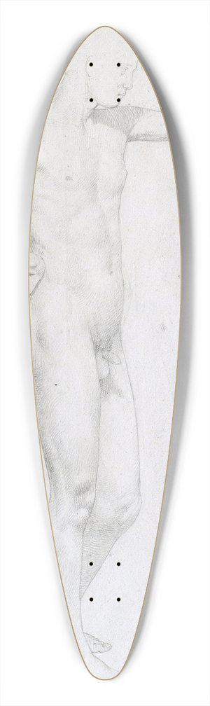 Johann Evangelist Scheffer von Leonhardshoff - Handsome Boy 39.3 inch art pintail longboard deck