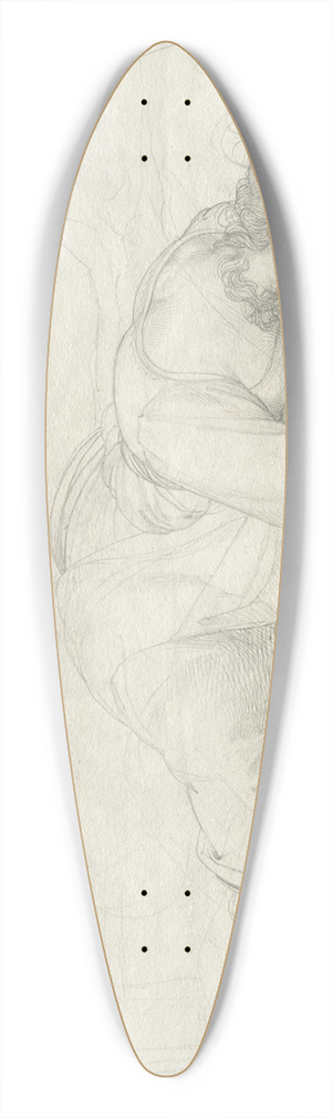 Johann Evangelist Scheffer von Leonhardshoff - Saint Cecilia 39.3 inch art pintail longboard deck