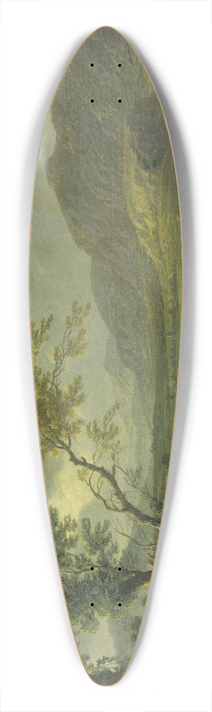 Johann Franz Ermels - Landscape after a Thunderstorm 39.3 inch art pintail longboard deck