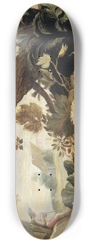 Abraham Bloemaert - Landscape with Fruits and Vegetables in the foreground 8.25 inch art skate deck