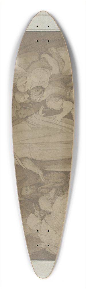 Johann Friedrich Overbeck - Resurrection of Lazarus 39.3 inch art pintail longboard deck Johann Friedrich Overbeck - Resurrection of Lazarus 39.3 inch art pintail longboard deck
