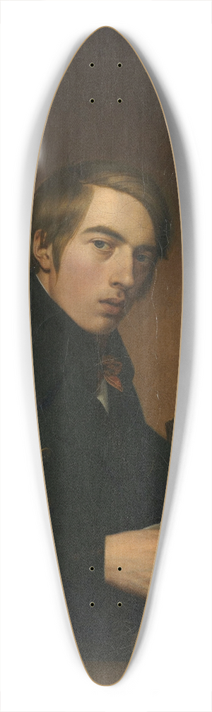 Johann Friedrich Overbeck - Self portrait with Bible 39.3 inch art pintail longboard deck