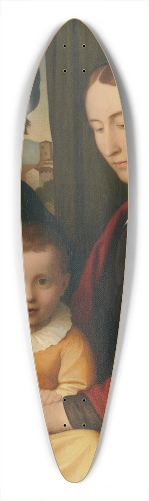 Johann Friedrich Overbeck - Self-portrait with family 39.3 inch art pintail longboard deck