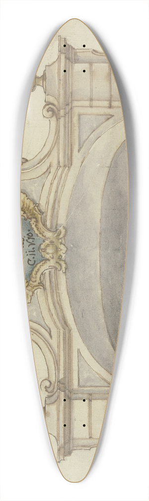 Johann Georg Bergmller - Christ in the tomb 39.3 inch art pintail longboard deck