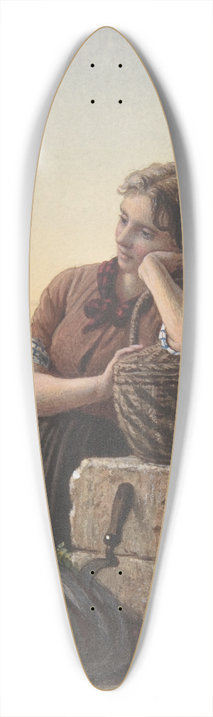 Johann Georg Meyer von Bremen - Returning Home 39.3 inch art pintail longboard deck
