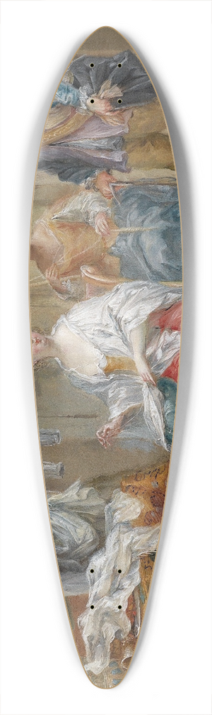 Johann Georg Platzer - Das gestrte Liebespaar 39.3 inch art pintail longboard deck