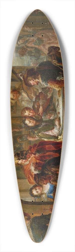 Johann Georg Platzer - The Pleasures of the Seasons; Winter 39.3 inch art pintail longboard deck