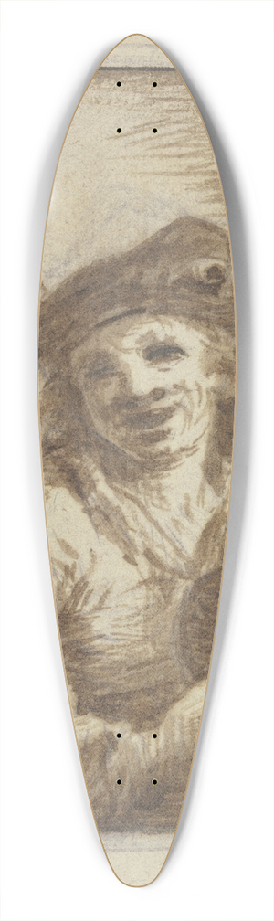Johann Georg Trautmann - Bauer und Buerin mit einem Weinkrug 39.3 inch art pintail longboard deck