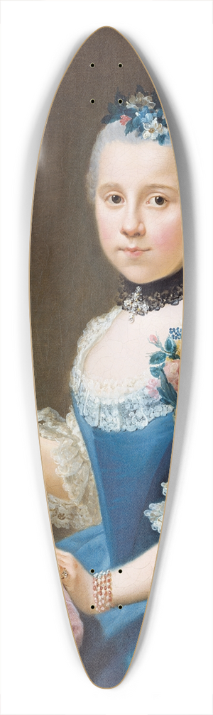 Johann Georg Ziesenis - Portrait of Marie Sophie Friedericke von Holzhausen 39.3 inch art pintail longboard deck