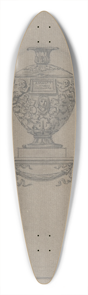 Johann Gottfried Schadow - Design for a Tomb with an Urn 39.3 inch art pintail longboard deck