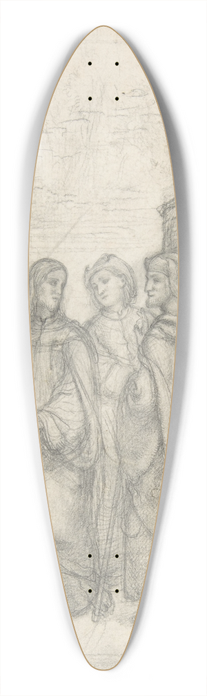 Johann Heinrich Ferdinand Olivier - Christ and the Pilgrims of Emmaus 39.3 inch art pintail longboard deck