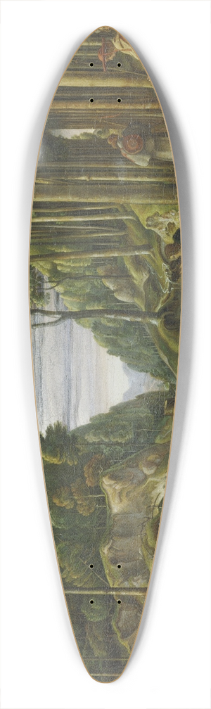 Johann Heinrich Ferdinand Olivier - Procession of Pilgrims in the Forest 39.3 inch art pintail longboard deck