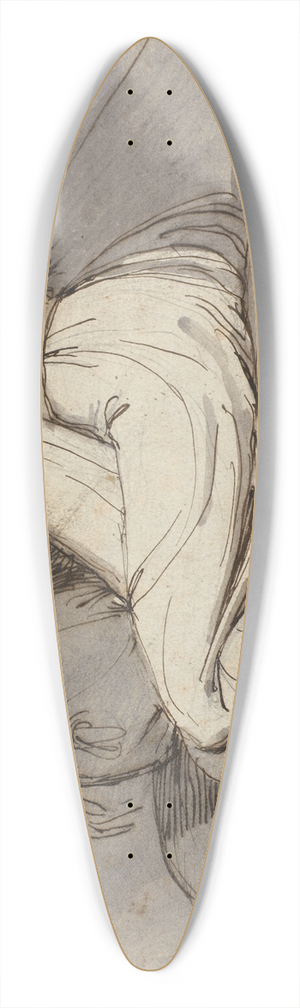 Johann Heinrich Fssli - Siddende, sammenkrbet kvinde 39.3 inch art pintail longboard deck