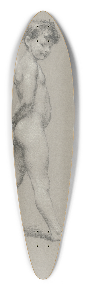 Johann Heinrich Hasselhorst - Akt nach einem kleinem Mdchen, in ganzer Figur nach rechts 39.3 inch art pintail longboard deck