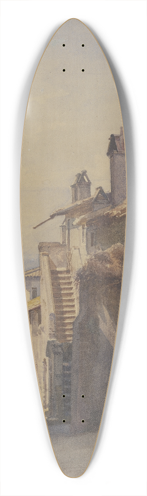 Johann Heinrich Hasselhorst - View from Ariccia 39.3 inch art pintail longboard deck