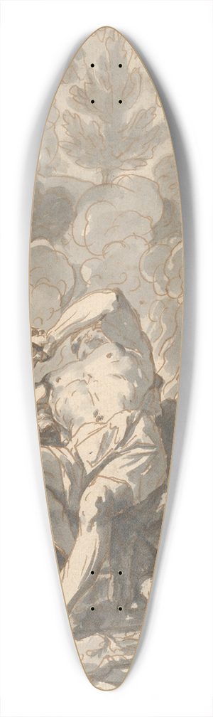 Johann Heinrich Keller - Hercules on the Stake 39.3 inch art pintail longboard deck