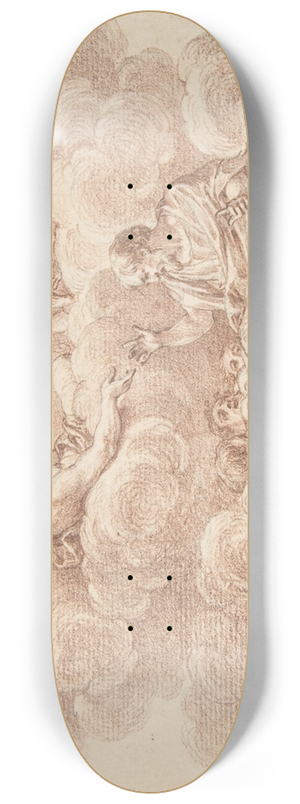 Charles Nicolas Cochin II - The Risen Christ Appearing to Souls in Purgatory 8.25 inch art skate deck