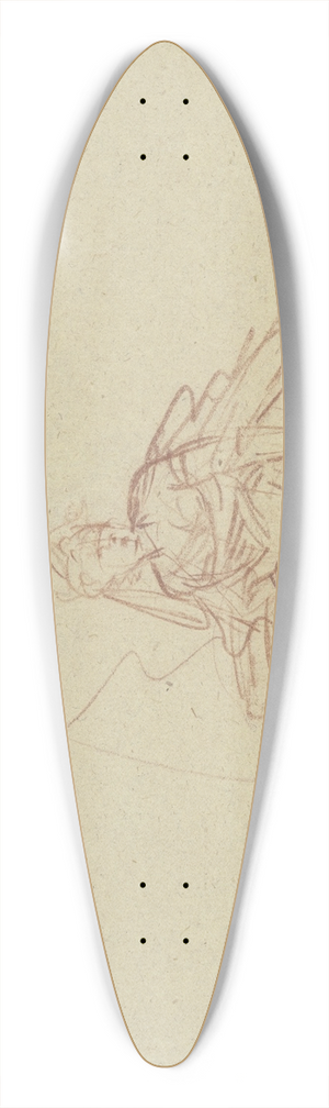 Johann Heinrich Tischbein the elder - Resting lady 39.3 inch art pintail longboard deck