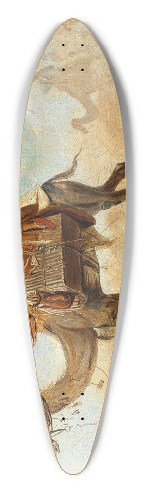 Johann Hermann Kretzschmer - Negev, Sebee al Hel 39.3 inch art pintail longboard deck