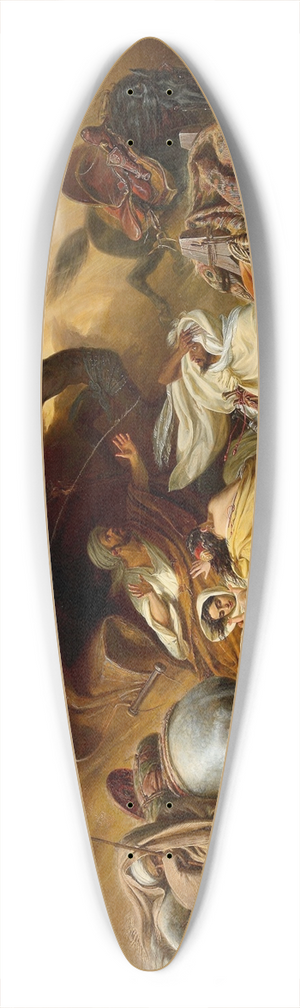 Johann Hermann Kretzschmer - The Samum in the Desert 39.3 inch art pintail longboard deck