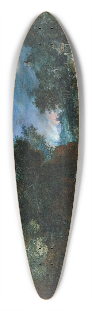 Johann Jakob Hartmann - Das Feuer 39.3 inch art pintail longboard deck