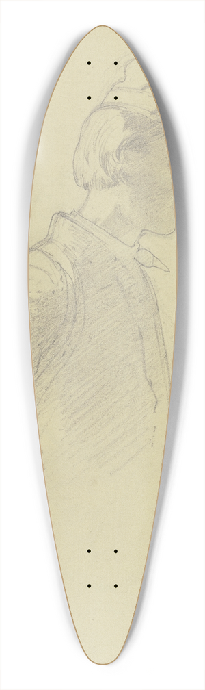 Johann Jakob Hoff - Handwerksbursche, halbe Figur, Profil nach rechts 39.3 inch art pintail longboard deck