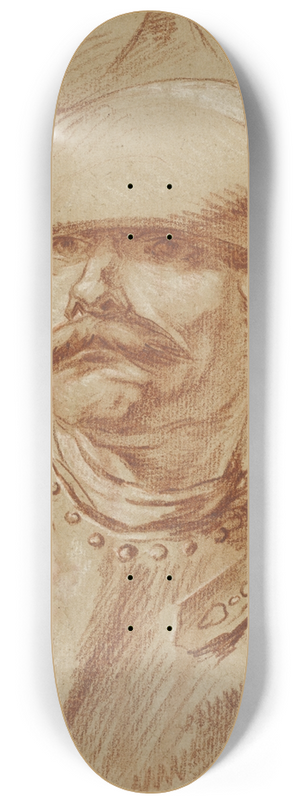 Charles Parrocel - Head of a Soldier 8.25 inch art skate deck