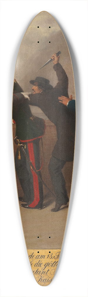 Johann Josef Reiner - Das Attentat auf Kaiser Franz Joseph I. 39.3 inch art pintail longboard deck