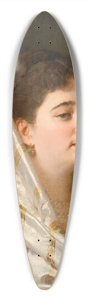 Johann Kler - Portrait Of A Lady 39.3 inch art pintail longboard deck