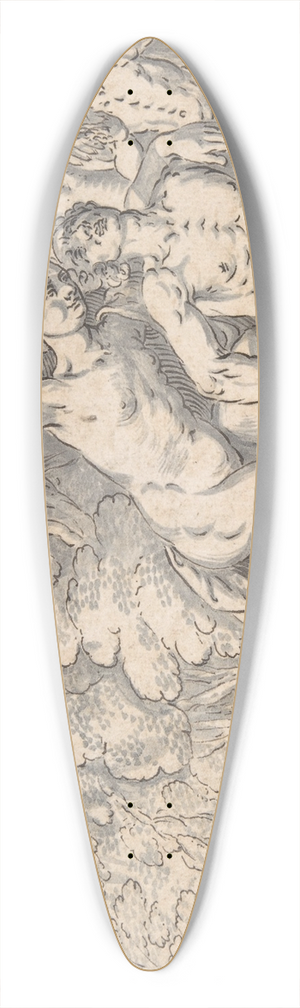 Johann Knig - The Death of Adonis 39.3 inch art pintail longboard deck