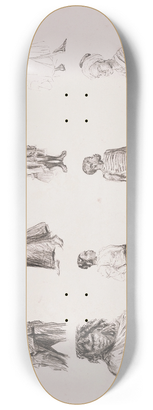 Charles Paul Renouard - Croquis dexotiques 8.25 inch art skate deck Charles Paul Renouard - Croquis dexotiques 8.25 inch art skate deck