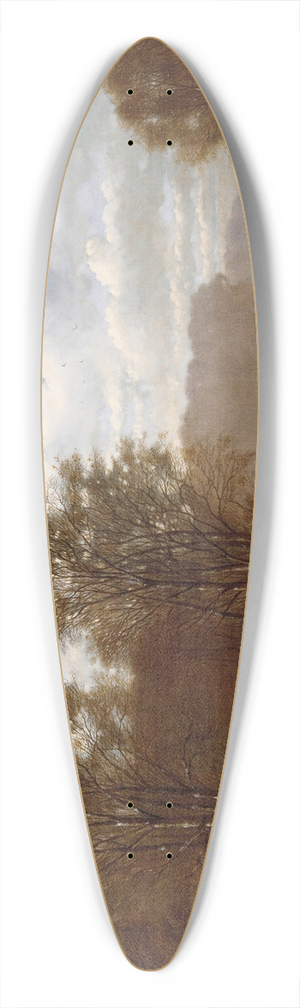 Johann Monglels Culverhouse - Skating on the Wissahickon 39.3 inch art pintail longboard deck Johann Monglels Culverhouse - Skating on the Wissahickon 39.3 inch art pintail longboard deck