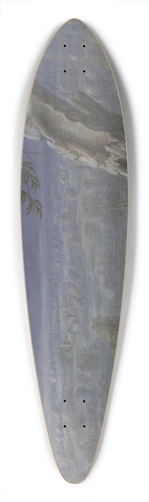 JOHANN NIKOLAUS GASSNER - Weite Landschaft mit Regenbogen 39.3 inch art pintail longboard deck