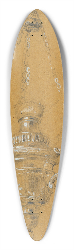 Johann Peter Krafft - Ampel 39.3 inch art pintail longboard deck