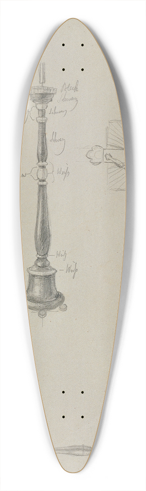 Johann Peter Krafft - Detailstudie zur Aufbahrung der Juliana Krafft und ihrer Tochter Ludovica 39.3 inch art pintail longboard deck