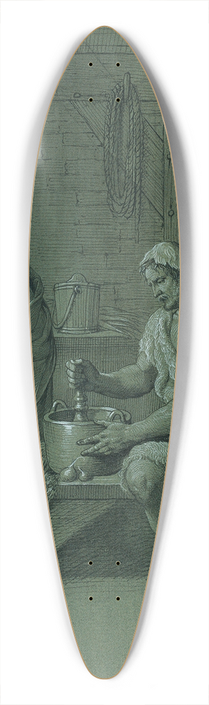 Johann Peter Krafft - Herkules und Omphale 39.3 inch art pintail longboard deck