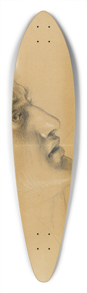 Johann Peter Krafft - Kopfstudie 39.3 inch art pintail longboard deck