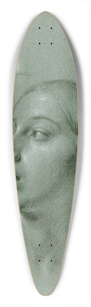Johann Peter Krafft - Kopfstudie zu Arindal und Daura 39.3 inch art pintail longboard deck