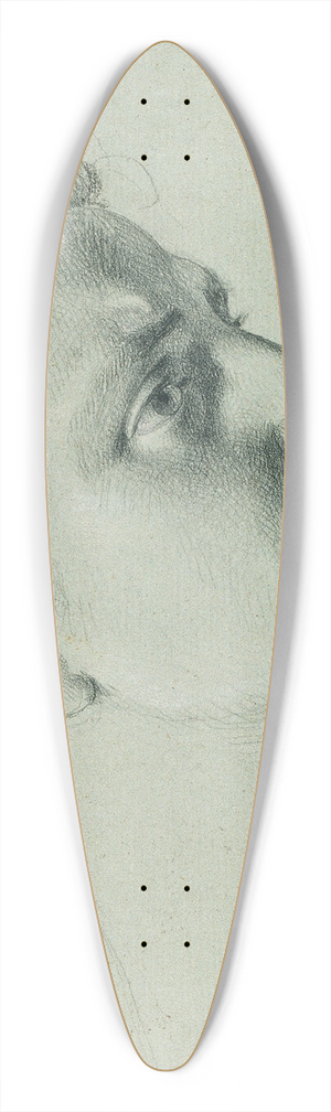 Johann Peter Krafft - Kopfstudie zu Arindal und Daura 39.3 inch art pintail longboard deck