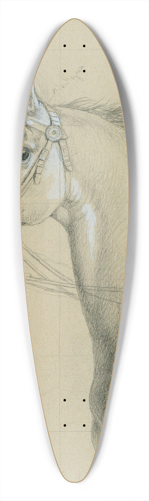 Johann Peter Krafft - Pferdestudie zu Erzherzog Karl mit seinem Stab in der Schlacht bei Aspern 39.3 inch art pintail longboard deck