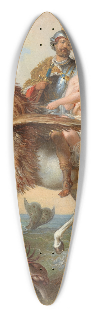 Johann Peter Krafft - Rdiger und Angelica 39.3 inch art pintail longboard deck