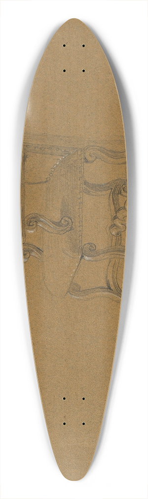 Johann Peter Krafft - Studie eines Armstuhles 39.3 inch art pintail longboard deck