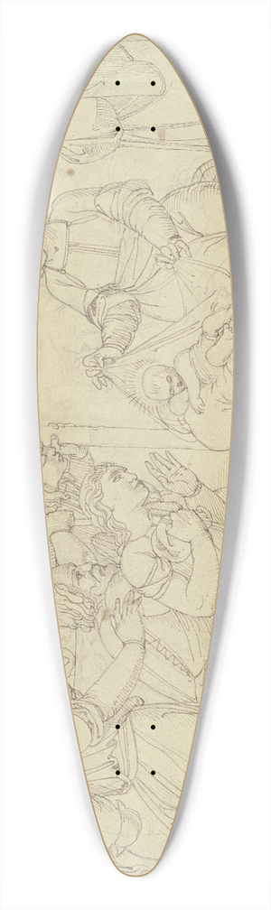 Johann Scheffer von Leonhardshoff - Adoration of the shepherds 39.3 inch art pintail longboard deck