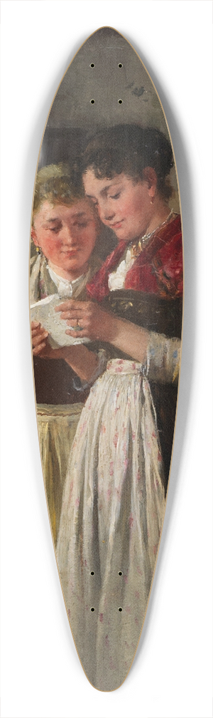 Johann Sperl - Der Liebesbrief 39.3 inch art pintail longboard deck