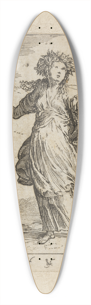 Johann Wilhelm Baur - Concurdia 39.3 inch art pintail longboard deck