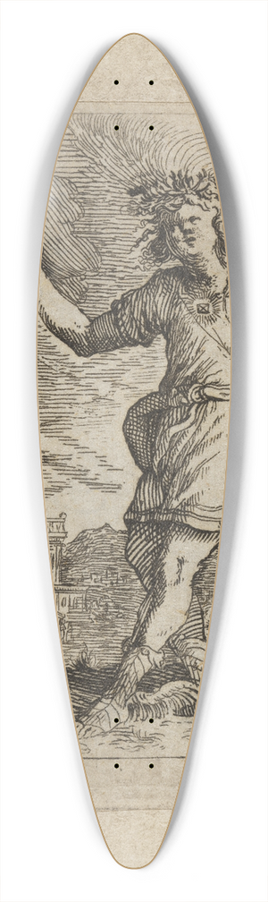 Johann Wilhelm Baur - Contento 39.3 inch art pintail longboard deck
