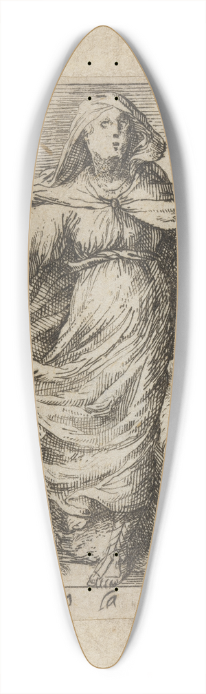 Johann Wilhelm Baur - Forza sottoposta alleloquenza 39.3 inch art pintail longboard deck