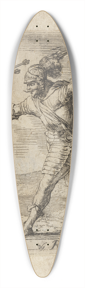 Johann Wilhelm Baur - Nobilit. 39.3 inch art pintail longboard deck